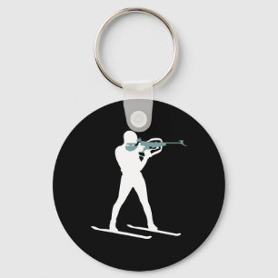 Porte-clés Bizarre Biathlon Biathlon tir Cible Ski Sp