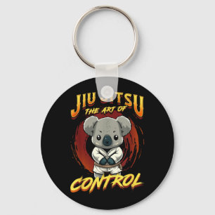 Porte-clés BJJ l'art du contrôle - Grappling Jiu Jitsu mignon