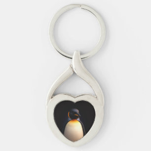 Porte-clés Black 4 Luxe avec Manchot empereur