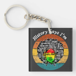 Porte-clés Black Afro Woman