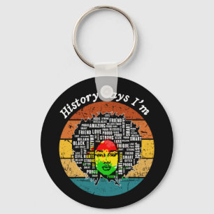 Porte-clés Black Afro Woman
