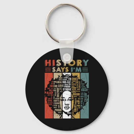 Porte-clés Black Afro Woman (Recto)