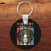 Porte-clés Black Afro Woman (Recto)