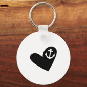 Porte-clés Black and White Nautical Lighthouse girly (Verso)