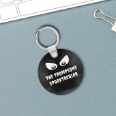 Porte-clés Black and white Spooky Halloween Custom