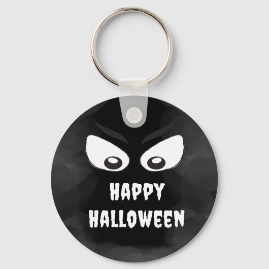 Porte-clés Black and white Spooky Halloween Custom (Recto)