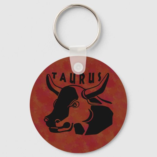 Porte-clés Black and White Taurus Keychain (Recto)