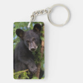 Porte-clés Black Bear Cub Jouer dans les arbres (Dos)