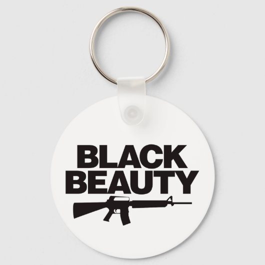 Porte-clés Black Beauty AR - Noir (Recto)