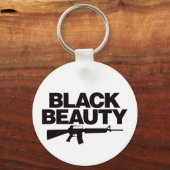 Porte-clés Black Beauty AR - Noir (Recto)