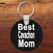 Porte-clés Black Best Cavachon Maman (Recto)