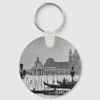Porte-clés Black Blanc Grand Canal Venise Italie Voyage