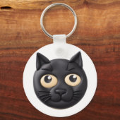 Porte-clés Black Cat 3D Inspiré (Recto)