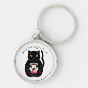 Porte-clés Black Cat Coffee Break Thunder_Cove