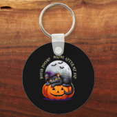 Porte-clés Black Cat Halloween Funny Pumpkin Costume Gift  (Recto)