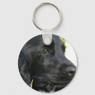 Porte-clés Black Cocker Spaniel Dog Keychain