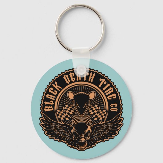 Porte-clés Black Death Tire Co. -Ou (Recto)