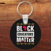 Porte-clés Black Educators Problacher Enseignant Black Histor (Recto)