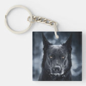 Porte-clés Black German Shepherd (Devant)