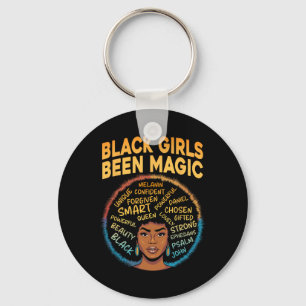 Porte-clés Black Girls Been Magic Black History Melanin Afric