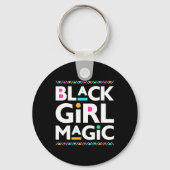 Porte-clés Black Girls Magic Melanin Histoire africaine-améri (Recto)