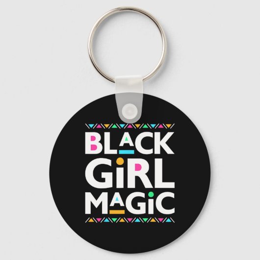 Porte-clés Black Girls Magic Melanin Histoire africaine-améri (Recto)