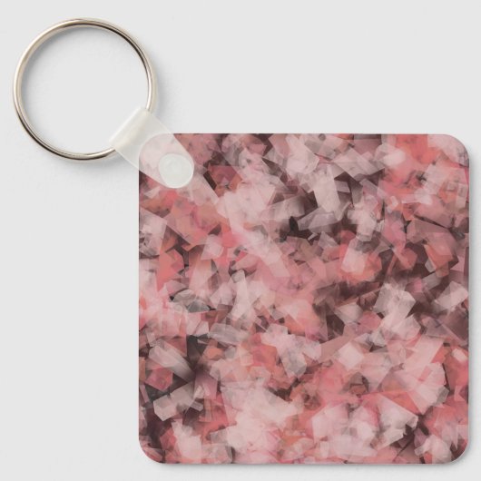 Porte-clés Black Gray Pink White Modern Geometric Abstract (Recto)