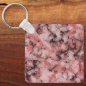 Porte-clés Black Gray Pink White Modern Geometric Abstract (Recto)