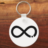 Porte-clés Black Infinity Symbol with star (Recto)