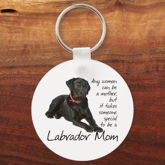 Porte-clés Black Lab Maman (Recto)
