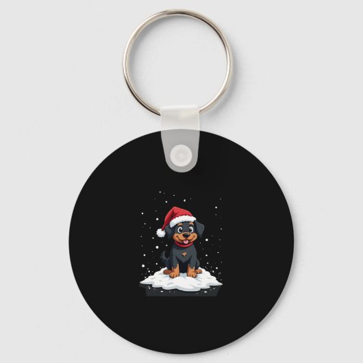 Porte-clés Black Labrador Christmas Santa Hat Xmas Pajama T-S (Recto)