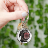 Porte-clés Black Labrador Licking (main)