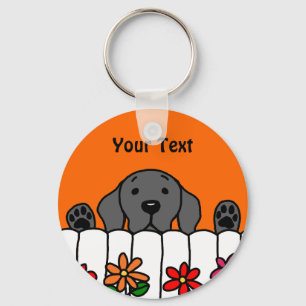 Porte-clés Black Labrador vous regarde