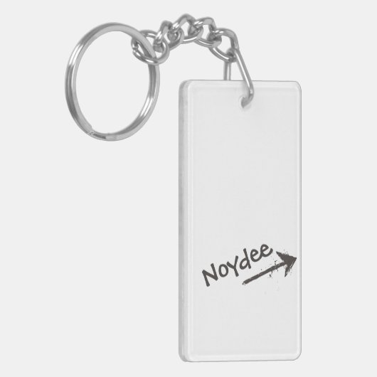 Porte-clés Black Lettering and Arrow on your (Devant gauche)