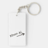 Porte-clés Black Lettering and Arrow on your (Dos)