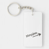 Porte-clés Black Lettering and Arrow on your (Devant)