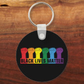 Porte-clés Black Lives Matt _ BLM Rainbow (Recto)