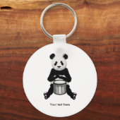 Porte-clés BLack mignon et tambour Panda blanc (Recto)