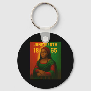 Porte-clés Black Mona Lisa Graphique Afro Américaine Juin