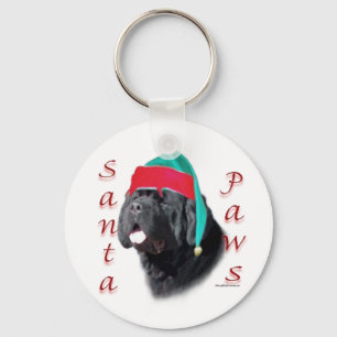 Porte-clés Black Newfoundland Père Noël Paws