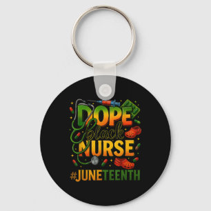 Porte-clés Black Nurse Junetdix Médicale Pride _1