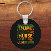 Porte-clés Black Nurse Junetdix Médicale Pride _1 (Recto)