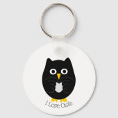 Porte-clés Black Owl Design (Recto)