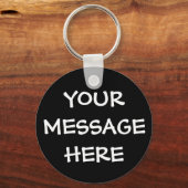 Porte-clés Black Personalized Key Rings for Men (Recto)