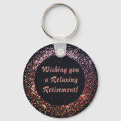 Porte-clés Black Rose Gold vous souhaite une retraite relaxan (Verso)