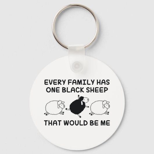 Porte-clés Black Sheep Family (Recto)