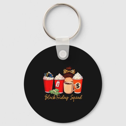 Porte-clés Black Shopng Friday Squad Coffee C Coffee Lover  (Recto)