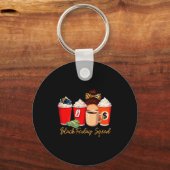 Porte-clés Black Shopng Friday Squad Coffee C Coffee Lover (Recto)