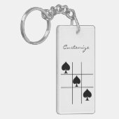 Porte-clés Black Spades Tac Toe Thunder_Cove (Devant gauche)