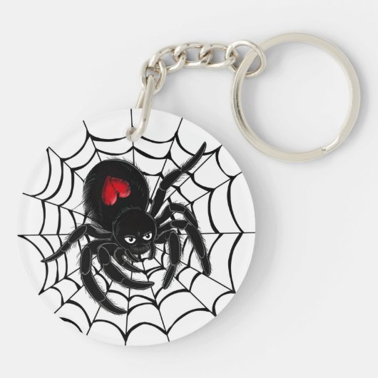 Porte-clés Black Spider en Web (Dos)